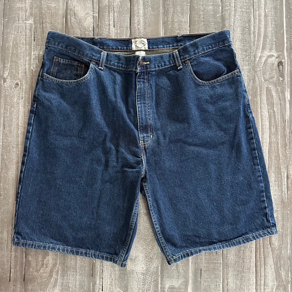 St John's Bay Mens Denim Shorts 42 Waist Classic Blue Dad Casual‎ Minimalist